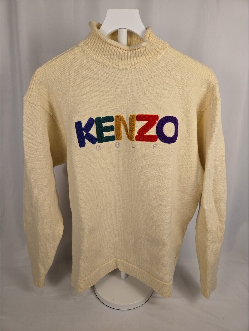 Vintage Kenzo 100% Wool Golf Pullover Sweater